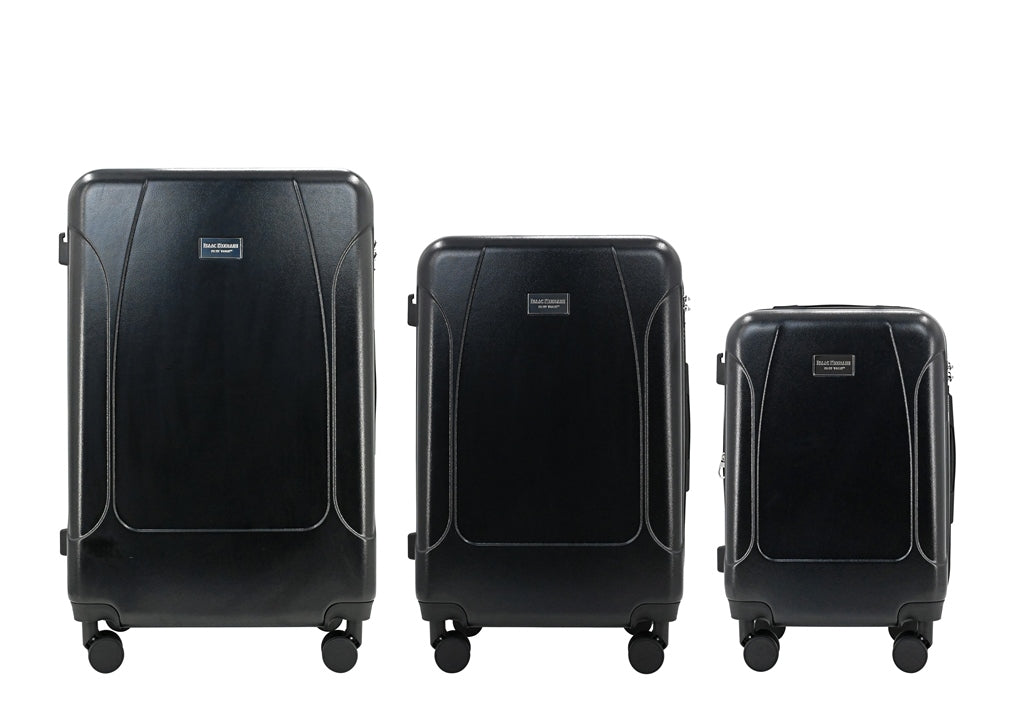 ISAAC MIZRAHI LUNA 3-Piece Luggage Set – Lightweight Expandable ABS Hard Shell Suitcases with Spinner Wheels (28”/24”/20”) – Designer Travel Set