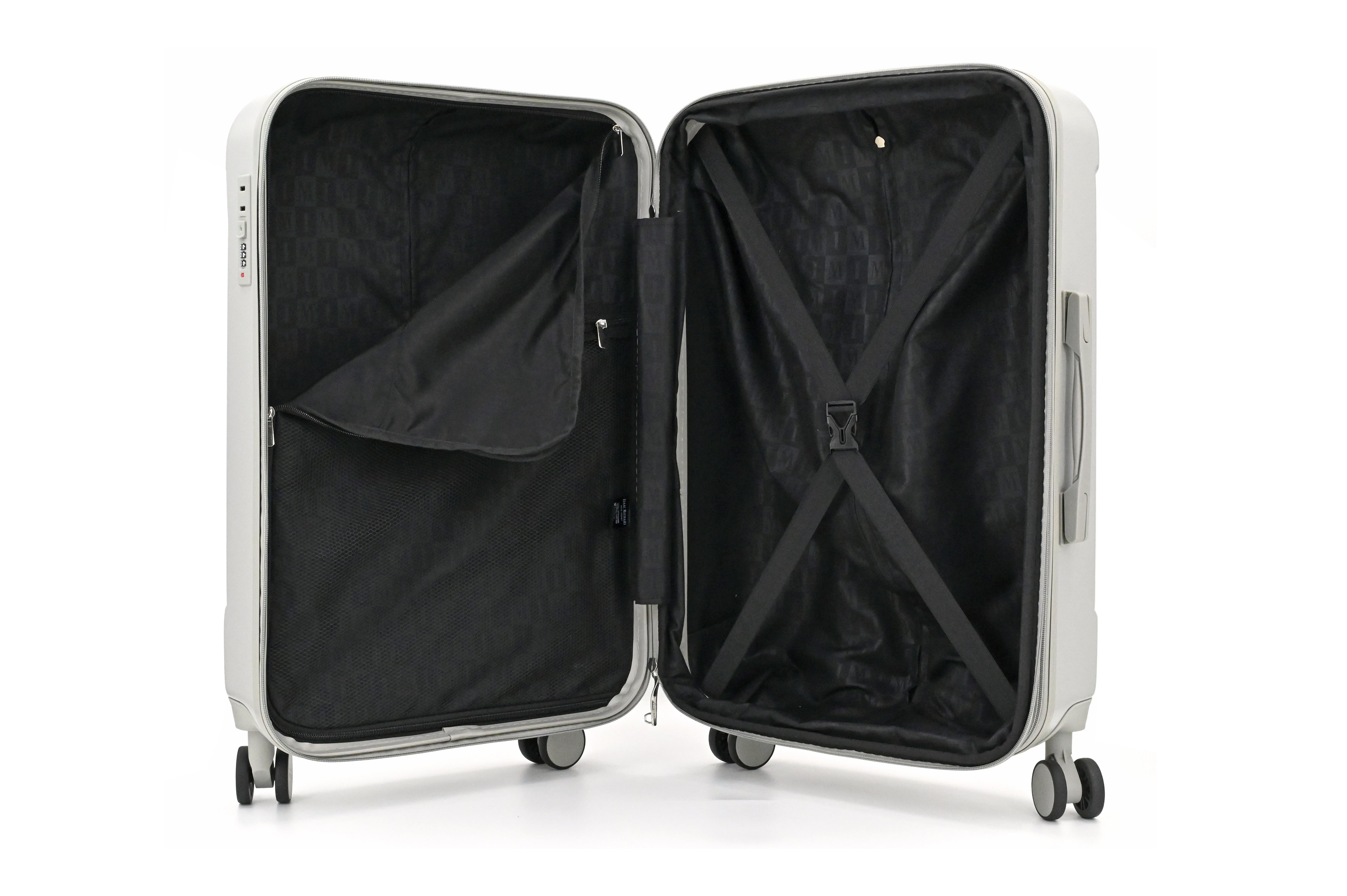 ISAAC MIZRAHI LUNA 3-Piece Luggage Set – Lightweight Expandable ABS Hard Shell Suitcases with Spinner Wheels (28”/24”/20”) – Designer Travel Set