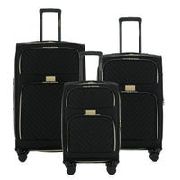 Isaac Mizrahi Victoria Softside Lightweight Expandable 3-Piece Luggage Set