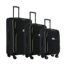 Isaac Mizrahi Victoria Softside Lightweight Expandable 3-Piece Luggage Set