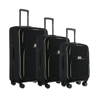 Isaac Mizrahi Victoria Softside Lightweight Expandable 3-Piece Luggage Set
