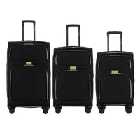 Isaac Mizrahi Victoria Softside Lightweight Expandable 3-Piece Luggage Set