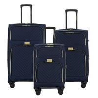 Isaac Mizrahi Victoria Softside Lightweight Expandable 3-Piece Luggage Set