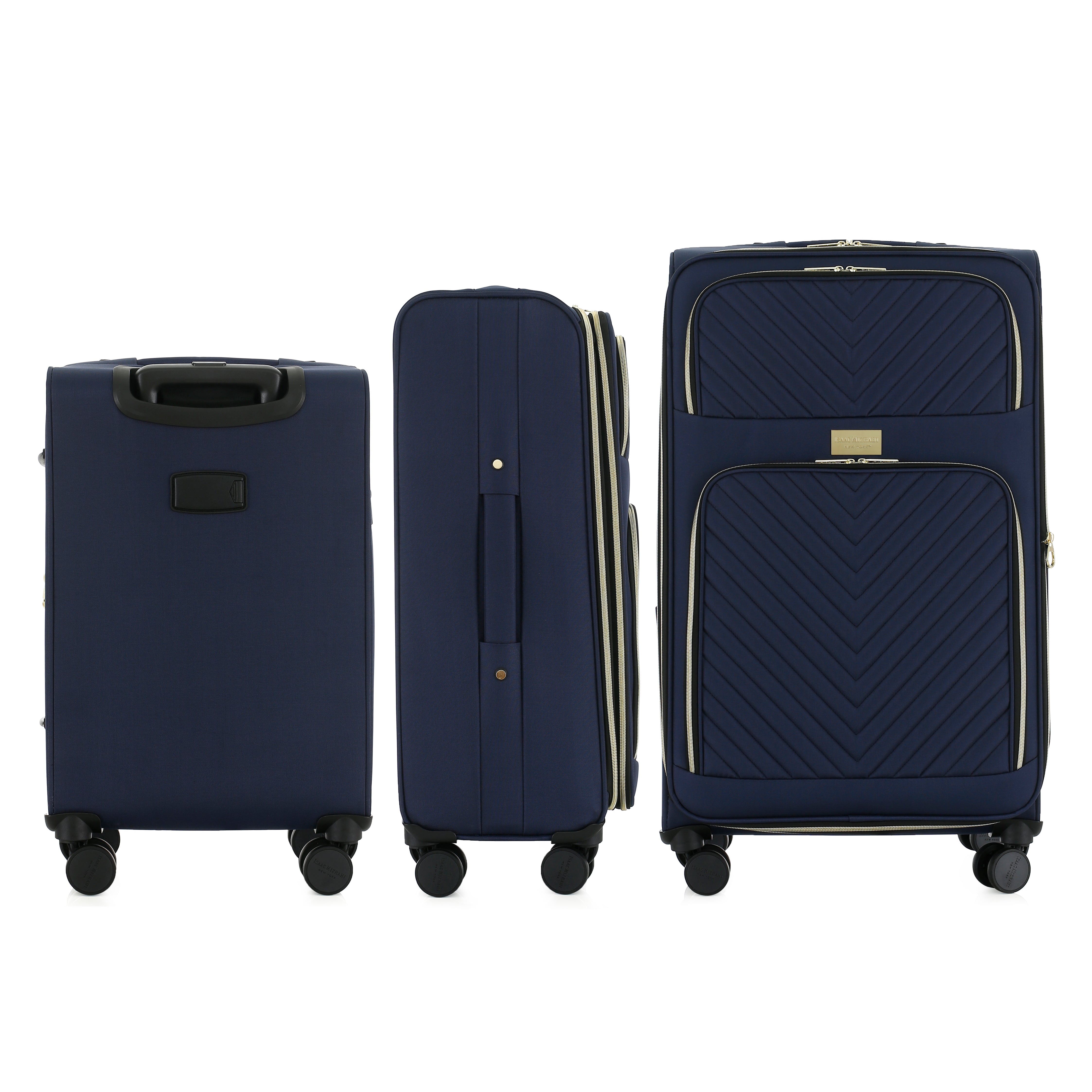 Isaac Mizrahi Victoria Softside Lightweight Expandable 3-Piece Luggage Set