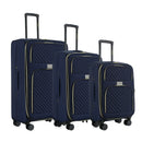 Isaac Mizrahi Victoria Softside Lightweight Expandable 3-Piece Luggage Set