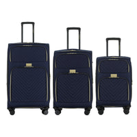 Isaac Mizrahi Victoria Softside Lightweight Expandable 3-Piece Luggage Set