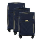 Isaac Mizrahi Victoria Softside Lightweight Expandable 3-Piece Luggage Set