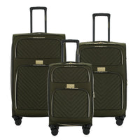 Isaac Mizrahi Victoria Softside Lightweight Expandable 3-Piece Luggage Set
