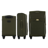 Isaac Mizrahi Victoria Softside Lightweight Expandable 3-Piece Luggage Set