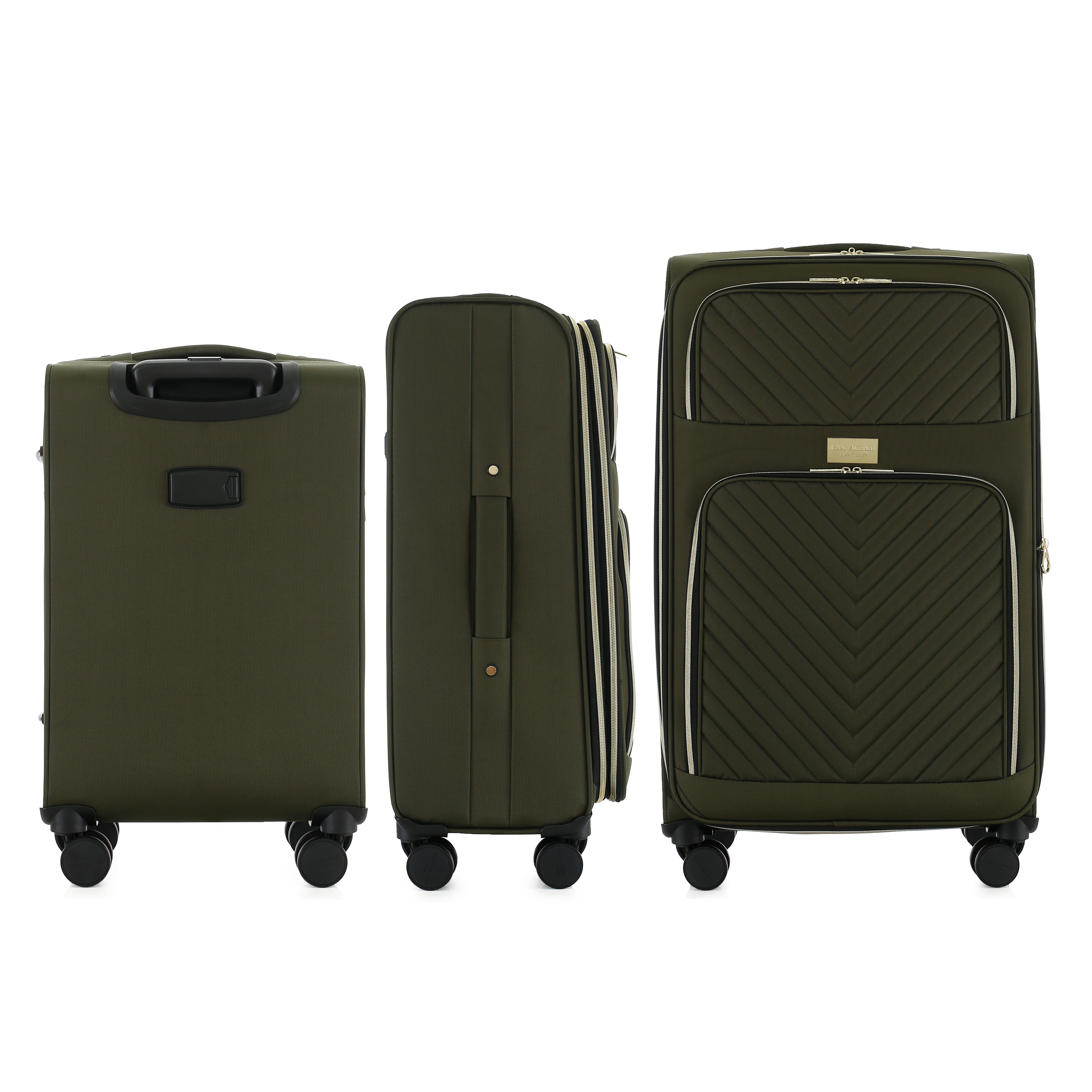Isaac Mizrahi Victoria Softside Lightweight Expandable 3-Piece Luggage Set