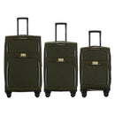 Isaac Mizrahi Victoria Softside Lightweight Expandable 3-Piece Luggage Set