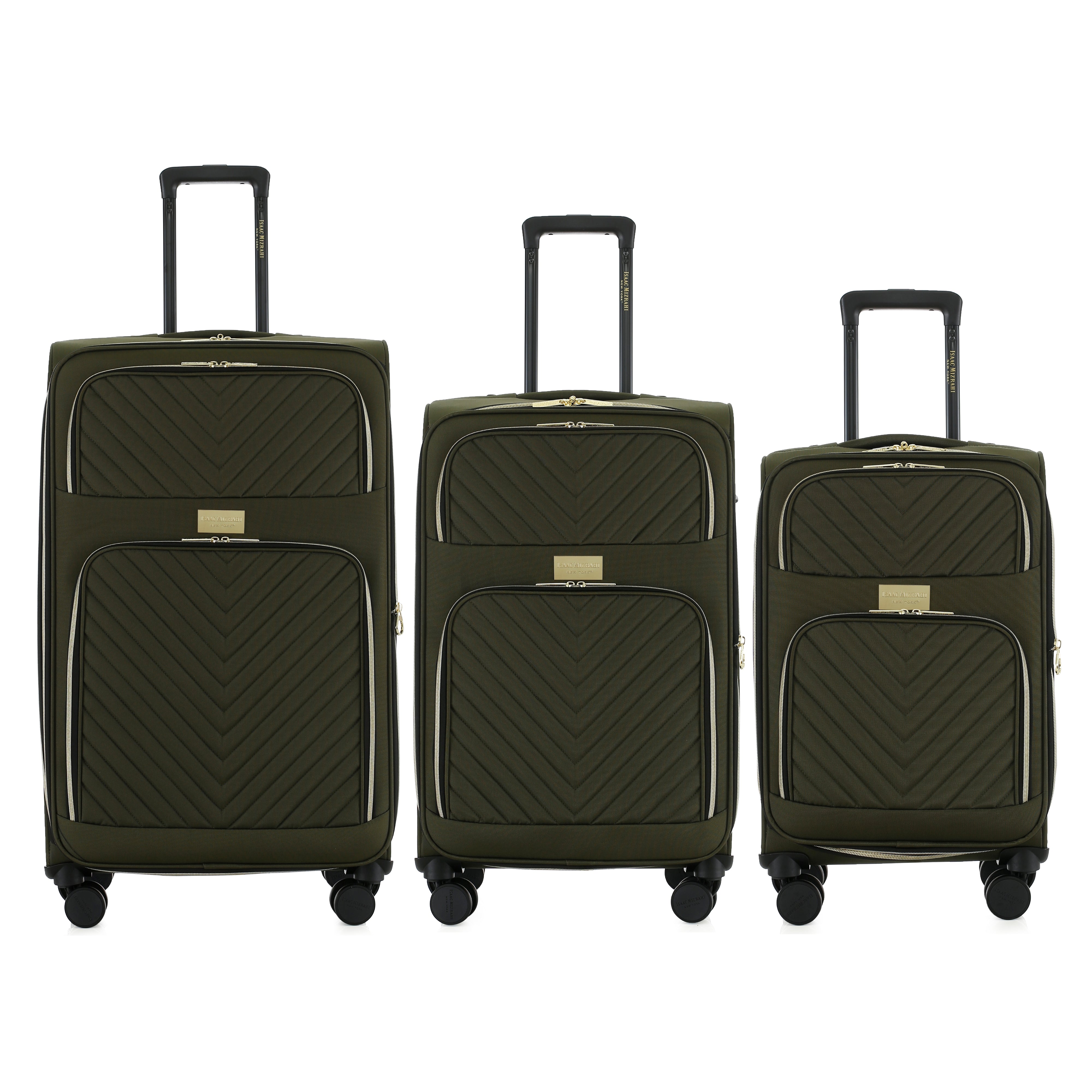 Isaac Mizrahi Victoria Softside Lightweight Expandable 3-Piece Luggage Set
