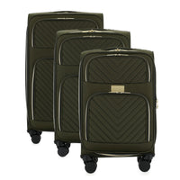 Isaac Mizrahi Victoria Softside Lightweight Expandable 3-Piece Luggage Set