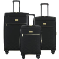Isaac Mizrahi Monroe Softside Lightweight Expandable 3-Piece Luggage Set