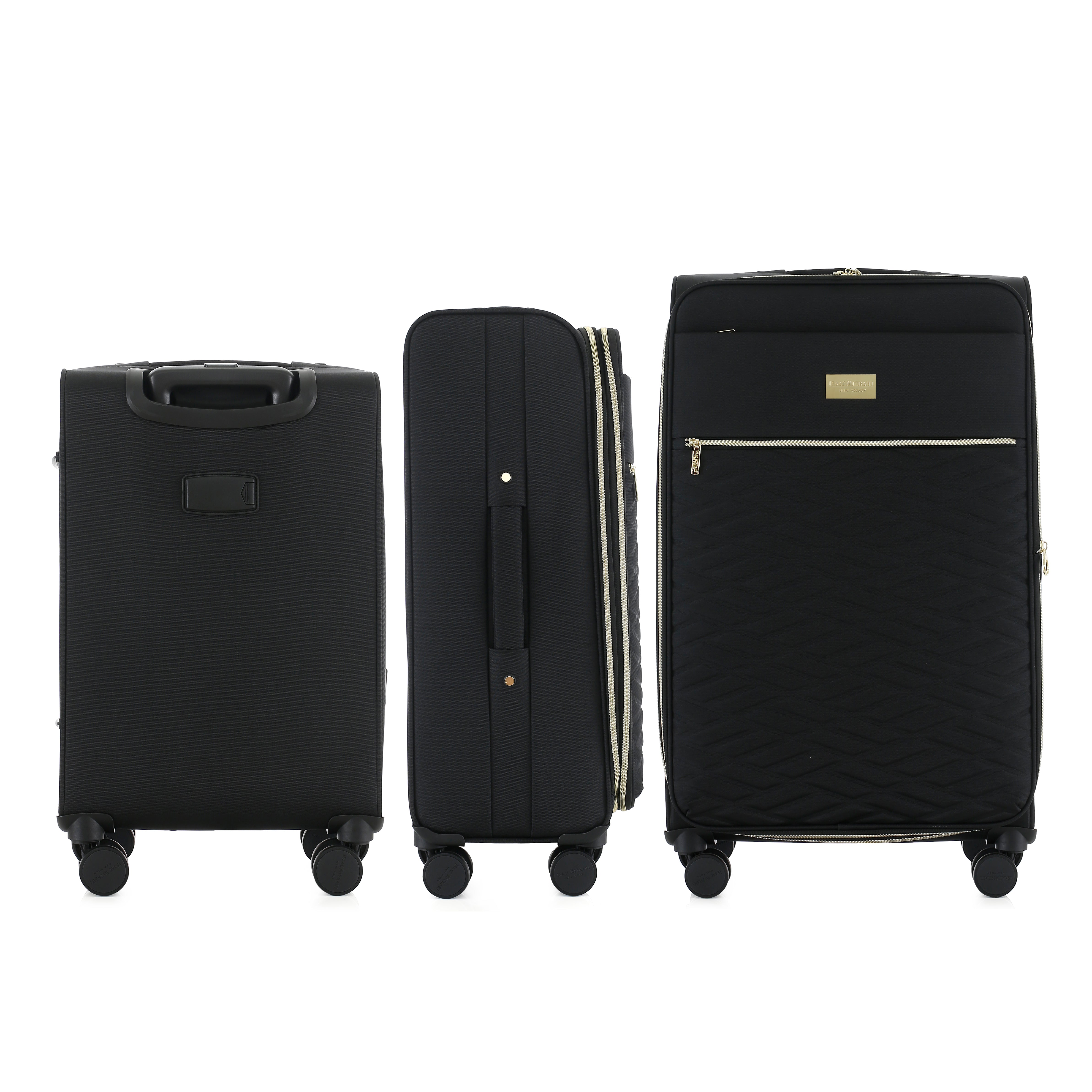 Isaac Mizrahi Monroe Softside Lightweight Expandable 3-Piece Luggage Set