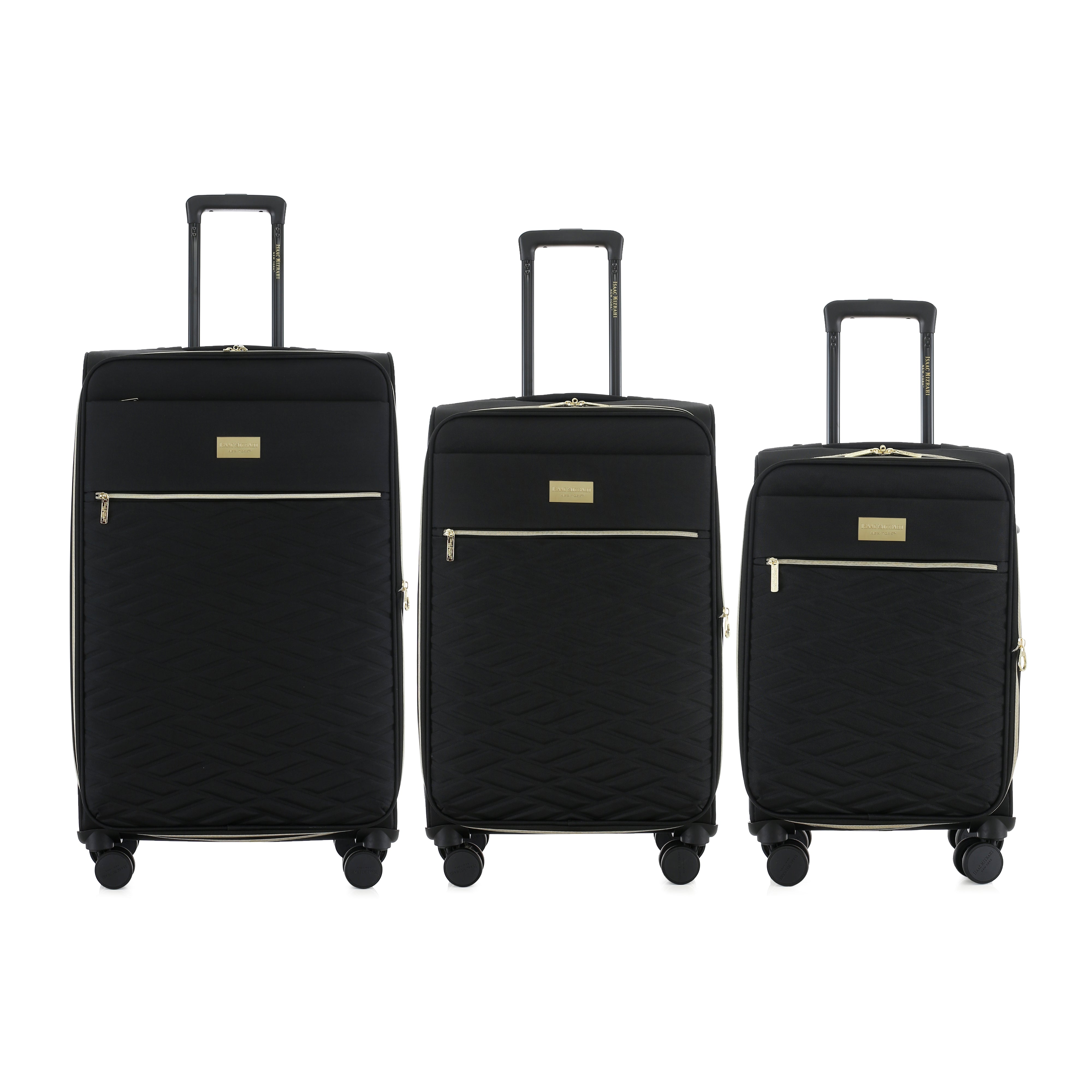 Isaac Mizrahi Monroe Softside Lightweight Expandable 3-Piece Luggage Set