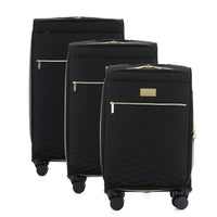 Isaac Mizrahi Monroe Softside Lightweight Expandable 3-Piece Luggage Set