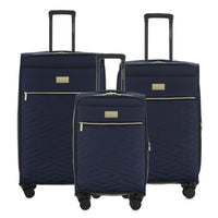 Isaac Mizrahi Monroe Softside Lightweight Expandable 3-Piece Luggage Set