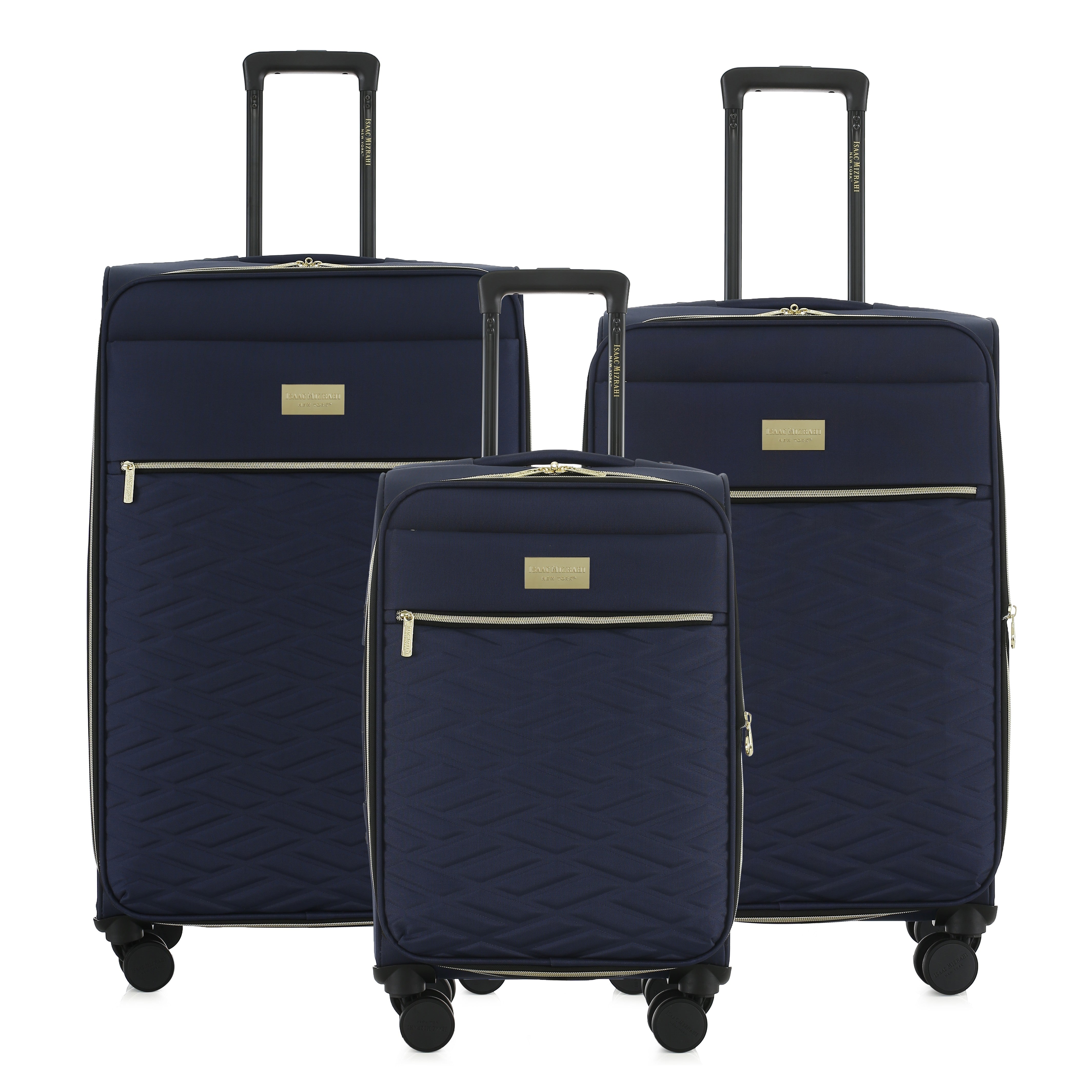 Isaac Mizrahi Monroe Softside Lightweight Expandable 3-Piece Luggage Set