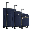 Isaac Mizrahi Monroe Softside Lightweight Expandable 3-Piece Luggage Set