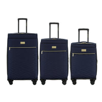 Isaac Mizrahi Monroe Softside Lightweight Expandable 3-Piece Luggage Set