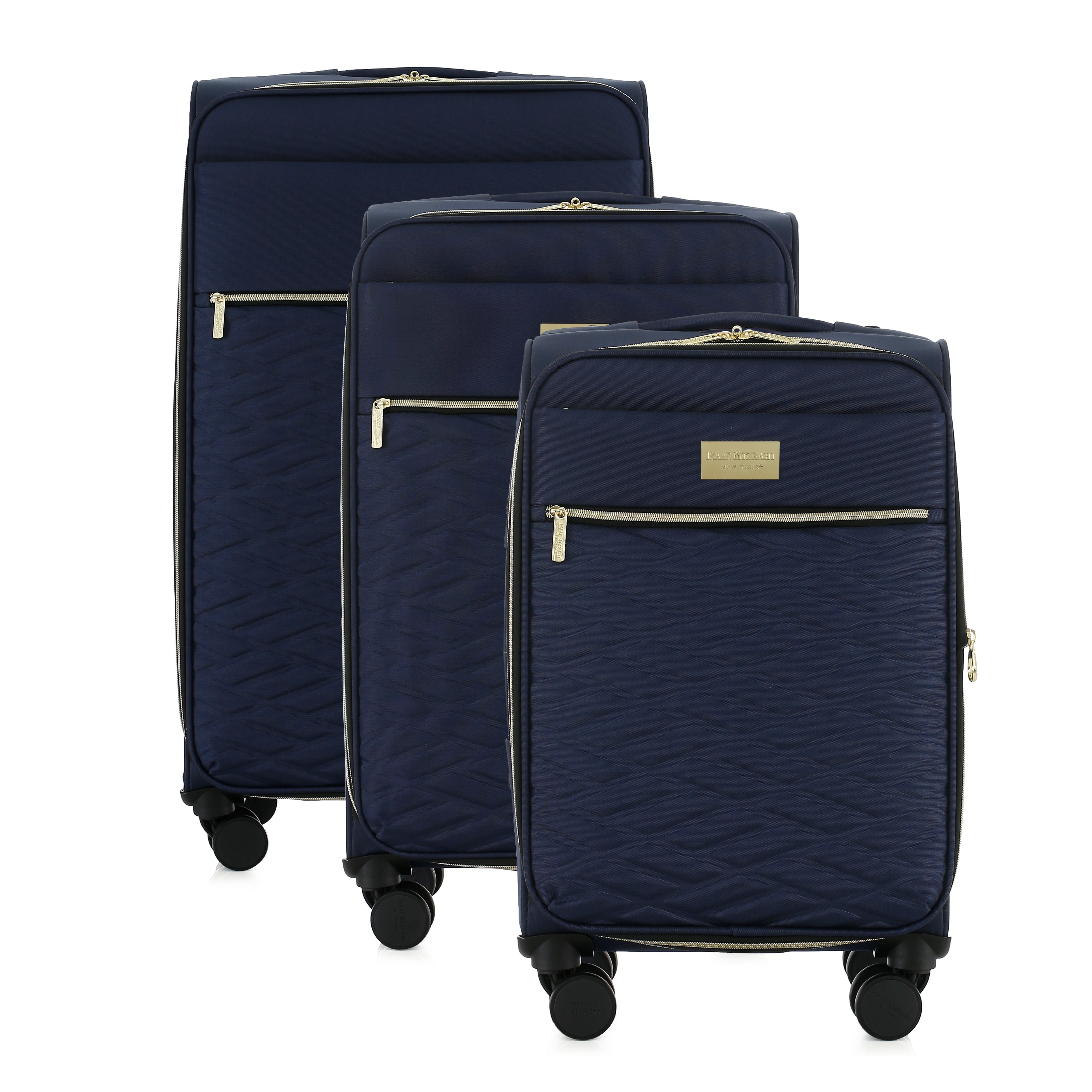 Isaac Mizrahi Monroe Softside Lightweight Expandable 3-Piece Luggage Set