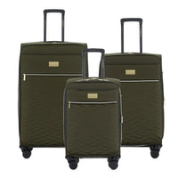 Isaac Mizrahi Monroe Softside Lightweight Expandable 3-Piece Luggage Set