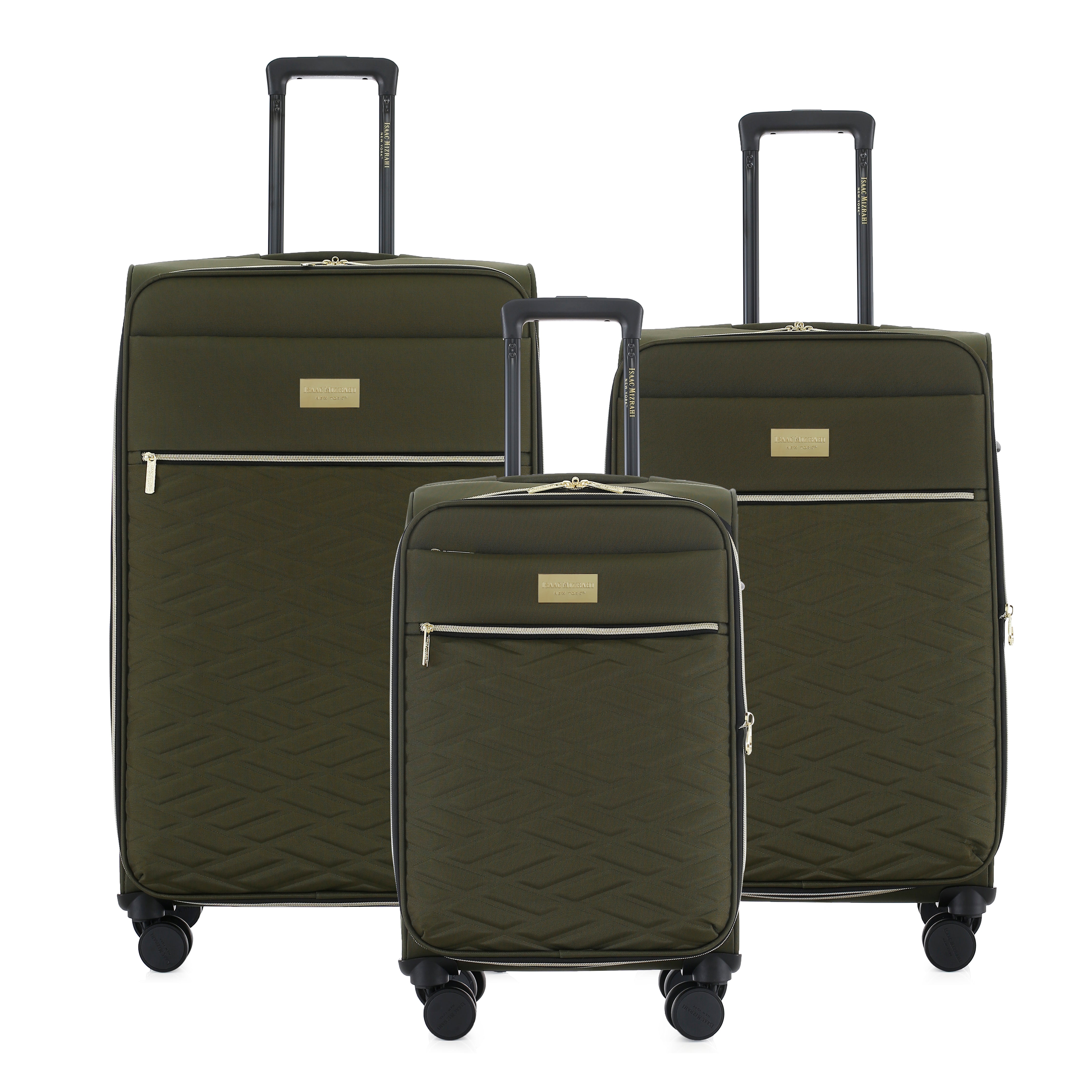 Isaac Mizrahi Monroe Softside Lightweight Expandable 3-Piece Luggage Set