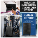 IZOD Romeo 20-Inch Carry-On Luggage – Lightweight Expandable ABS Hardside Suitcase with 360° Dual Spinner Wheels & Built-In Combo Lock