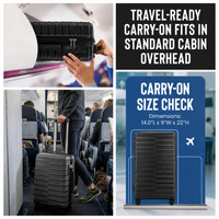 IZOD Romeo 20-Inch Carry-On Luggage – Lightweight Expandable ABS Hardside Suitcase with 360° Dual Spinner Wheels & Built-In Combo Lock
