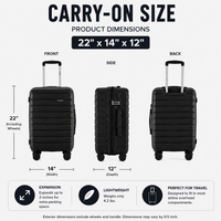 IZOD Soren 20 Inch Carry-On Expandable Hardside Luggage