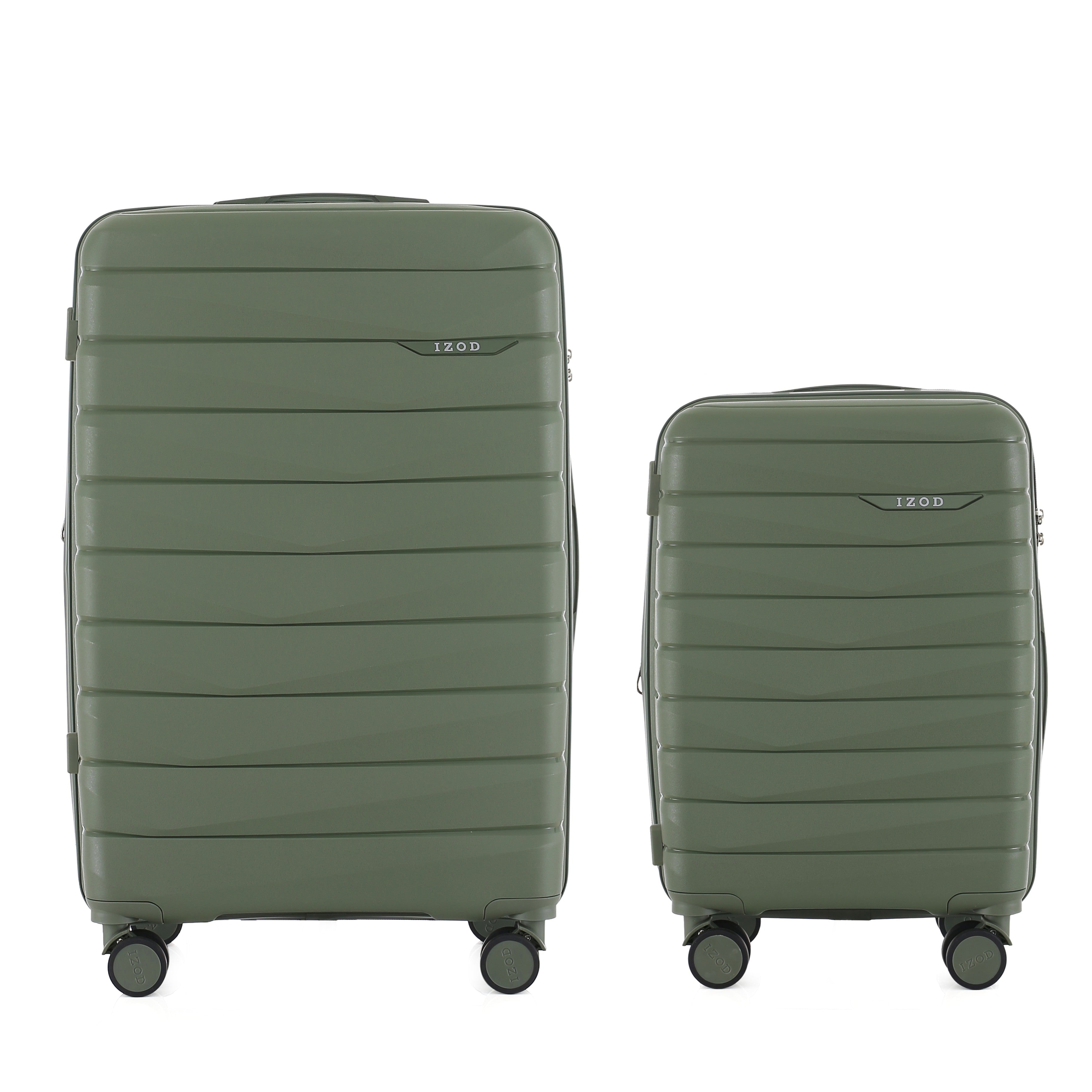 IZOD Soren 2 Piece Hardside Expandable Luggage Set, 20-Inch Carry-On & 28-Inch Checked Luggage