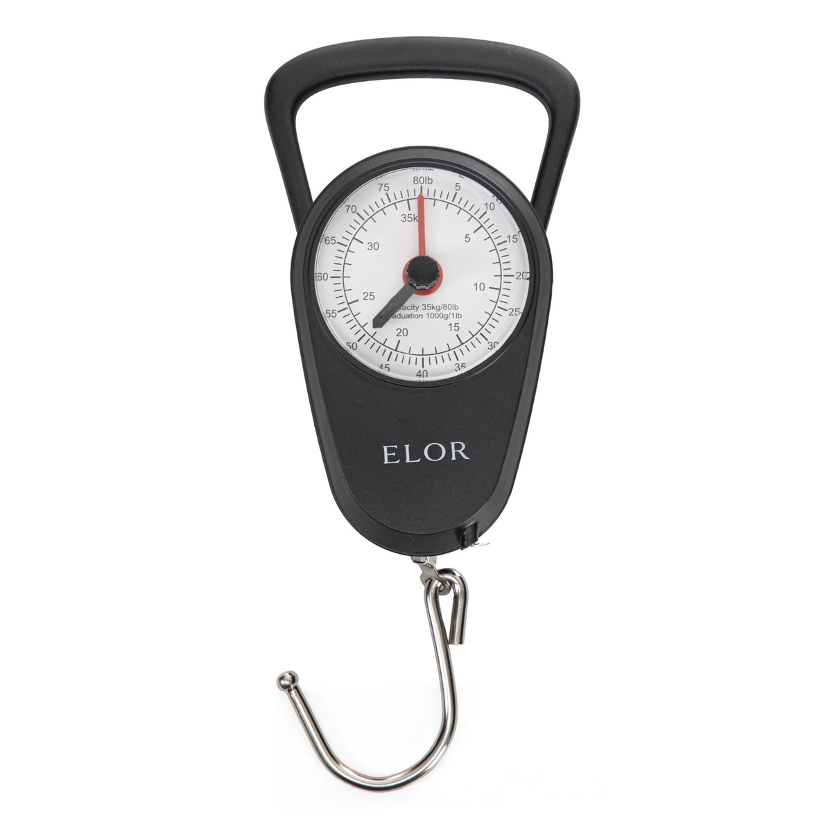 ELOR Handheld Luggage Scale with Built-in Tape Measure - Weight Up to 80 lbs.