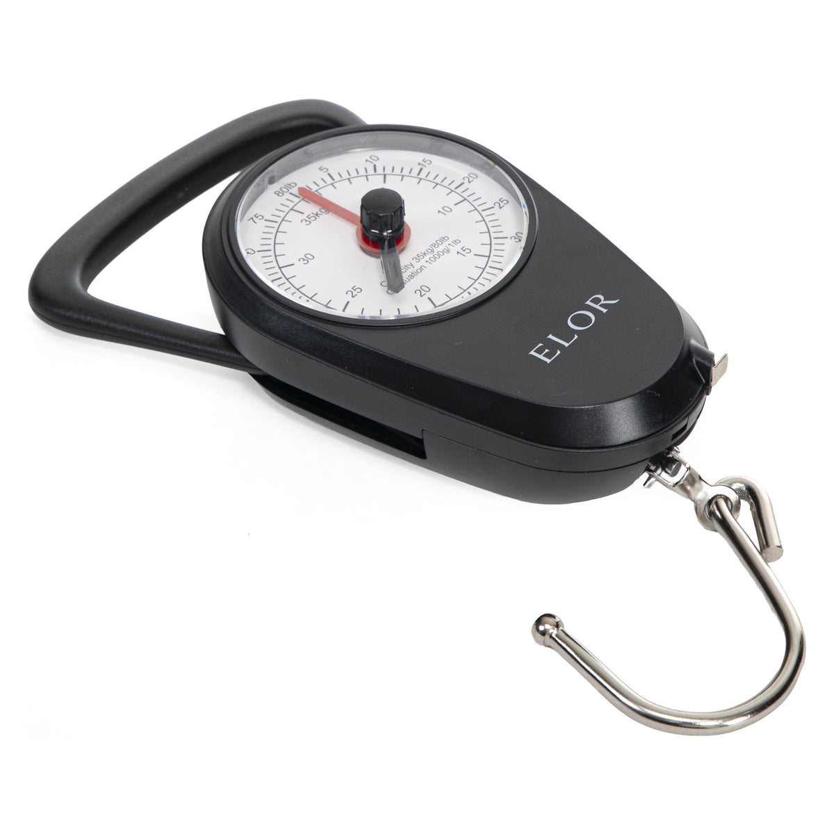 ELOR Handheld Luggage Scale with Built-in Tape Measure - Weight Up to 80 lbs.