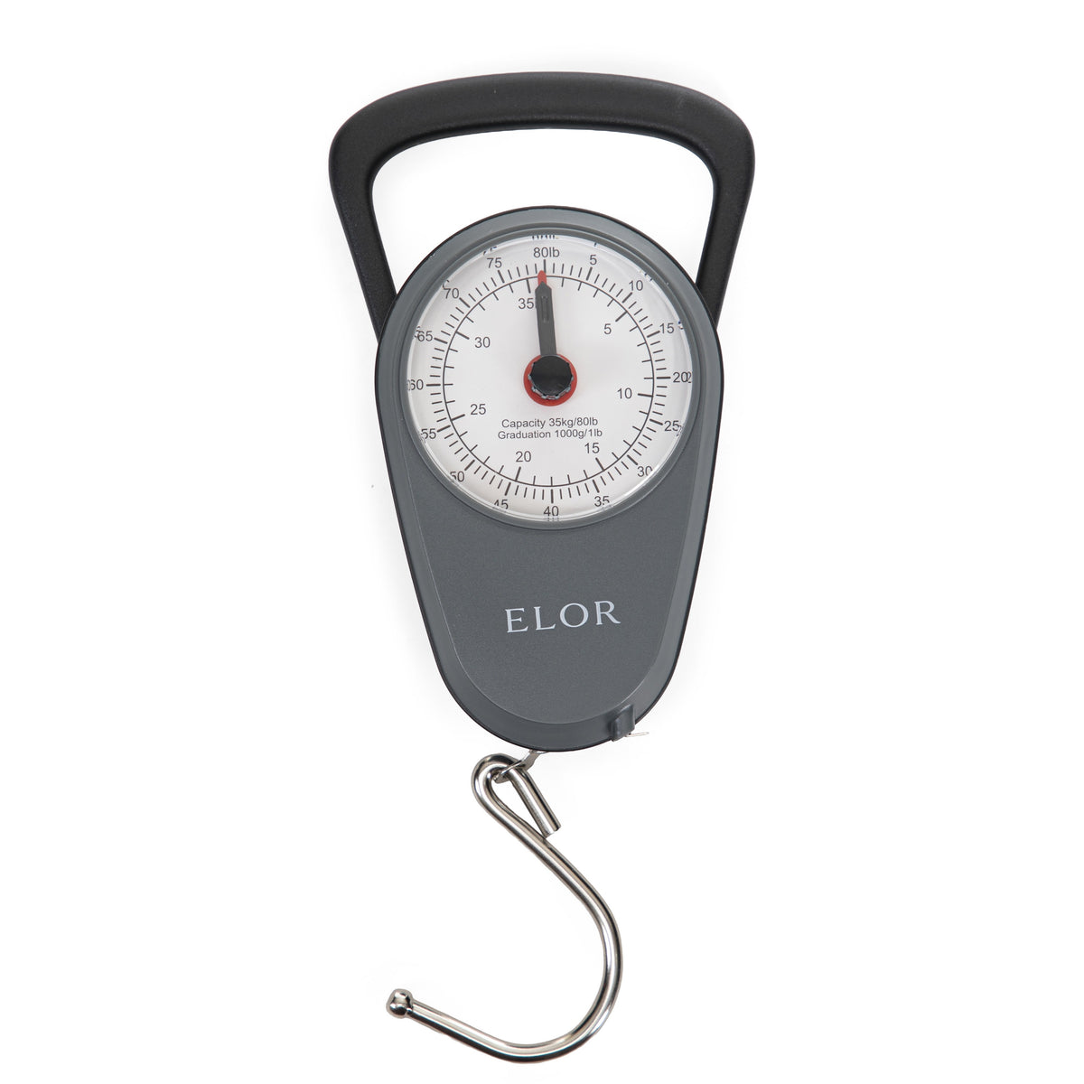 ELOR Handheld Luggage Scale with Built-in Tape Measure - Weight Up to 80 lbs.