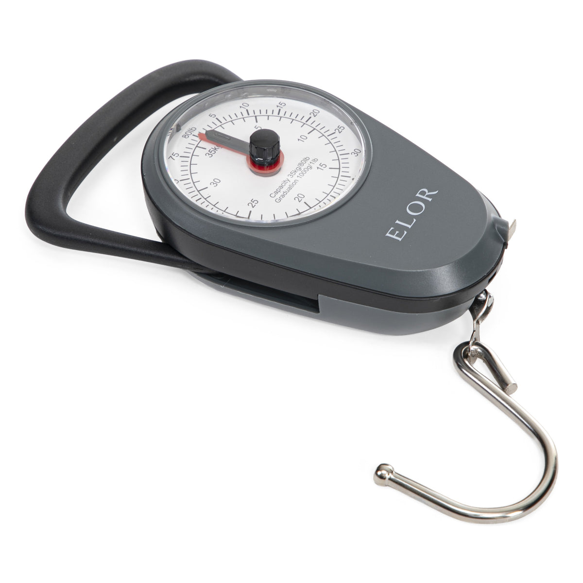 ELOR Handheld Luggage Scale with Built-in Tape Measure - Weight Up to 80 lbs.