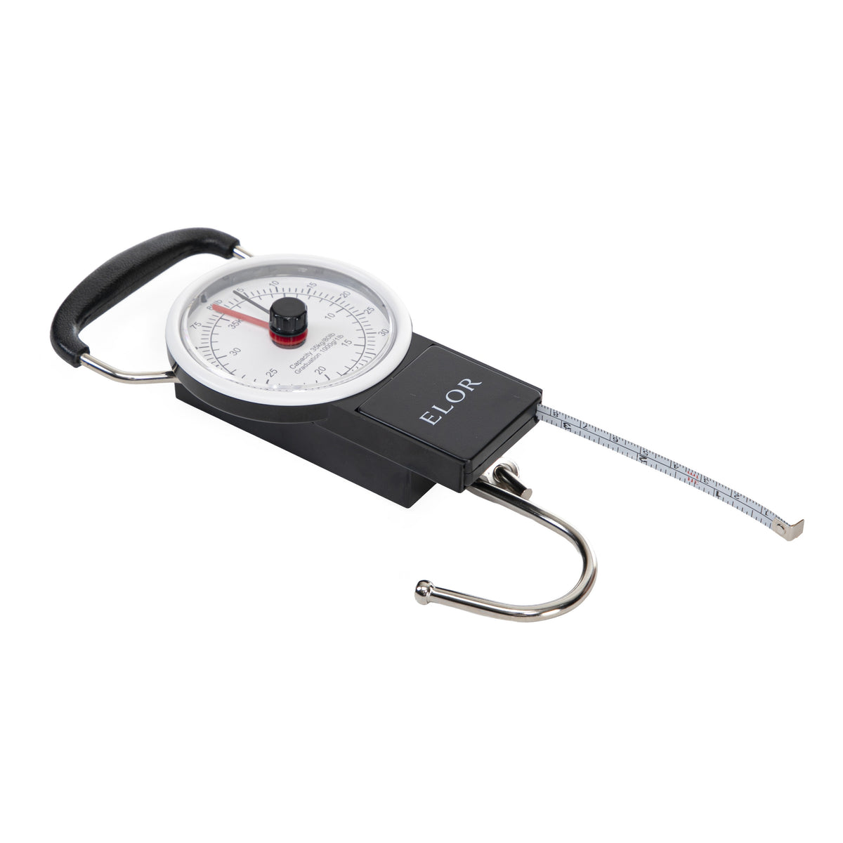 ELOR Travel Portable Luggage Scale with Built-in Tape Measure - Weight Up to 80 lbs.