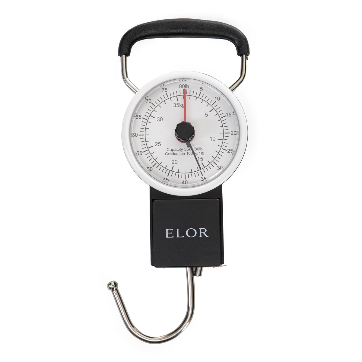 ELOR Travel Portable Luggage Scale with Built-in Tape Measure - Weight Up to 80 lbs.