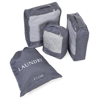 ELOR Travel All-in-One 4 Piece Packing Cube Set with Laundry Bag