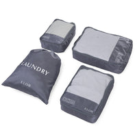 ELOR Travel All-in-One 4 Piece Packing Cube Set with Laundry Bag