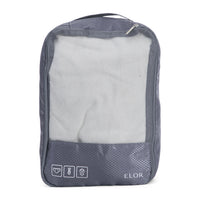 ELOR Travel All-in-One 4 Piece Packing Cube Set with Laundry Bag