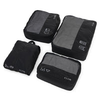 ELOR Travel All-in-One 4 Piece Packing Cube Set with Shoe Bag