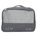 ELOR Travel All-in-One 4 Piece Packing Cube Set with Shoe Bag