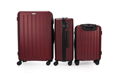 Noble ABS Hard shell Lightweight 360 Dual Spinning Wheels Combo Lock 28" 24", 20" 3 Piece Luggage Set