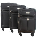 IZOD Ocean Soft Shell Lightweight Expandable 360 Dual Spinning Wheels Combo Lock 28", 24", 20" 3 Piece Luggage Set