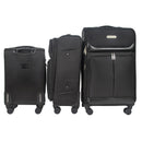 IZOD Ocean Soft Shell Lightweight Expandable 360 Dual Spinning Wheels Combo Lock 28", 24", 20" 3 Piece Luggage Set