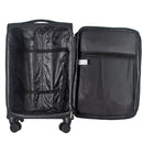 IZOD Ocean Soft Shell Lightweight Expandable 360 Dual Spinning Wheels Combo Lock 28", 24", 20" 3 Piece Luggage Set