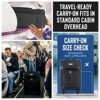 IZOD Ocean Soft Shell Lightweight Expandable 360 Dual Spinning Wheels Combo Lock 28", 24", 20" 3 Piece Luggage Set