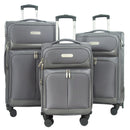 IZOD Ocean Soft Shell Lightweight Expandable 360 Dual Spinning Wheels Combo Lock 28", 24", 20" 3 Piece Luggage Set