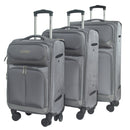 IZOD Ocean Soft Shell Lightweight Expandable 360 Dual Spinning Wheels Combo Lock 28", 24", 20" 3 Piece Luggage Set